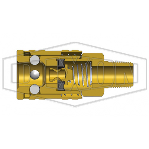 M-Series ARO Pneumatic Manual Coupler, 1/4" Equipex