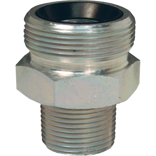 Boss Ground Joint Spud, Steel, 3/4", Male NPT Equipex