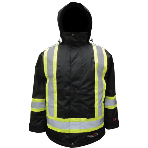 Journeyman Insulated Parka, 3X-Large, Black Equipex