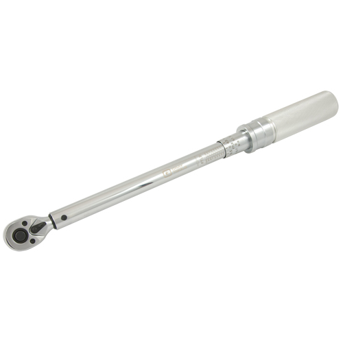 Heavy-Duty Micro-Adjustable Torque Wrench, Click, 3/8" Square Drive, 10 - 100 ft-lbs. Equipex