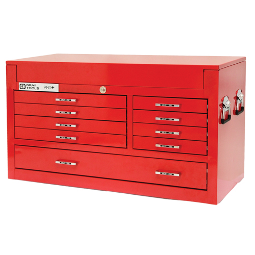 Coffre sup&eacute;rieur de s&eacute;rie PRO+, 42" la, 9 tiroirs, Rouge Equipex