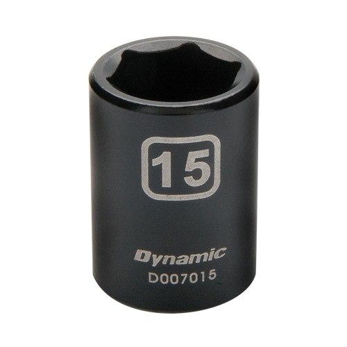Metric Socket, Impact, 12 mm, 3/8" Drive, 6 Points Equipex
