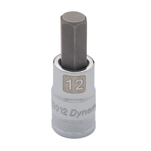 Metric Standard Bit Socket, 12 mm x 2.44" L, 1/2" Drive Equipex