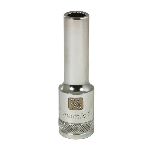 Douille SAE, 3/8", Prise 1/2", 12 pans, Profond Equipex