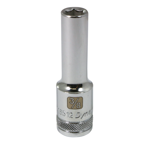Douille SAE, 3/8", Prise 1/2", 6 pans, Profond Equipex