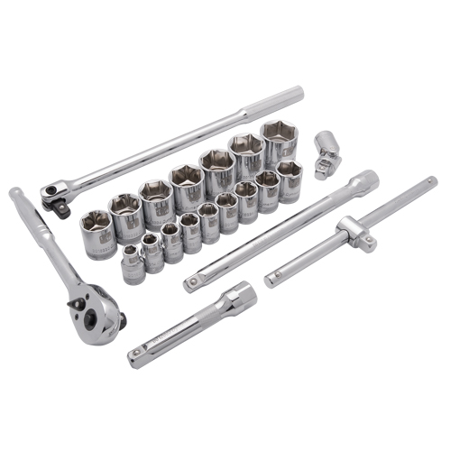Jeu de douilles SAE, 22 Mcx, Prise de 1/2" Equipex
