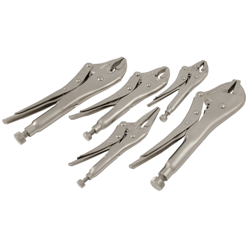 Locking Plier Set, 5 Pieces Equipex