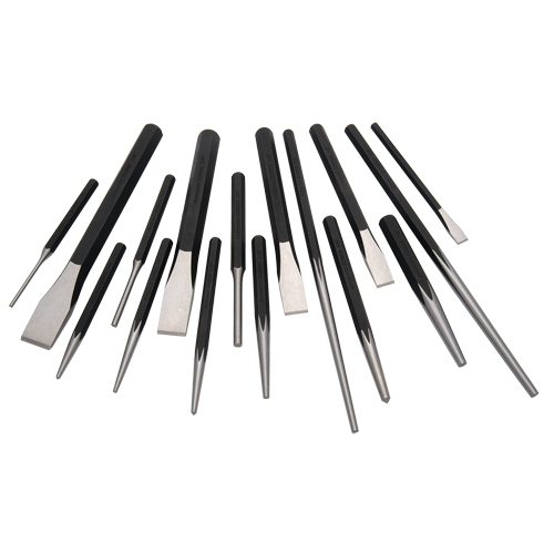 Punch and Chisel Set, 16 Pieces Equipex