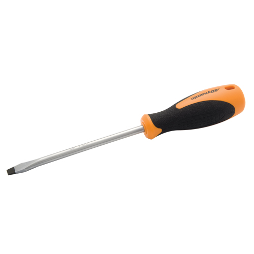 Tournevis pour &eacute;crous &agrave; fente, Tige de 1/4", Ronde, 9-1/3' lo, Prise en Coussin&eacute;e Equipex