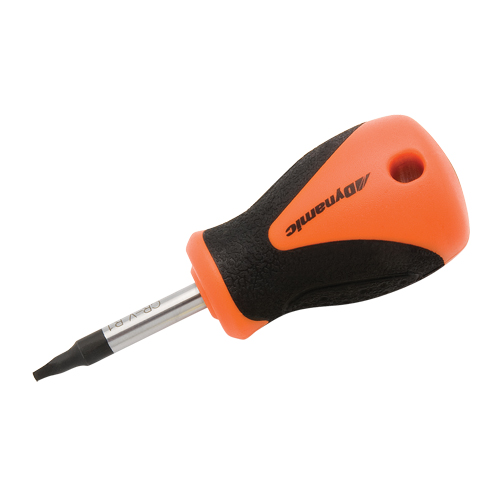 Tournevis court pour vis &agrave; t&ecirc;te carr&eacute;e creuse, Tige de #2, Ronde, 3-4/5" lo, Prise en Plastique/Bois/Coussin&eacute;e Equipex