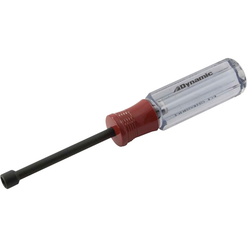 Metric Nut Driver with Acetate Handle, 6 mm Drive, 6-3/4" L, Non Magnetic Equipex