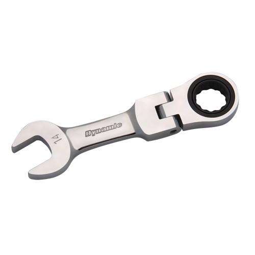 Metric Stubby Flex-Head Ratcheting Wrench Equipex