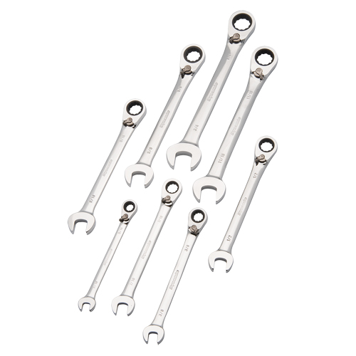 Reversible Wrench Set, Combination, 8 Pieces, Imperial Equipex