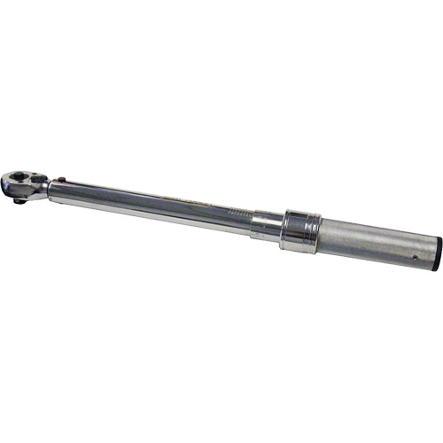 Micro-Adjustable Fixed-Head Torque Wrench, Click, 3/8" Square Drive, 10 - 100 ft-lbs. Equipex