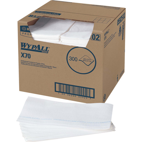 Essuie-tout X70 pour le service alimentaire, Sp&eacute;cialis&eacute;, 23-1/2" lo x 12-1/2" la Equipex
