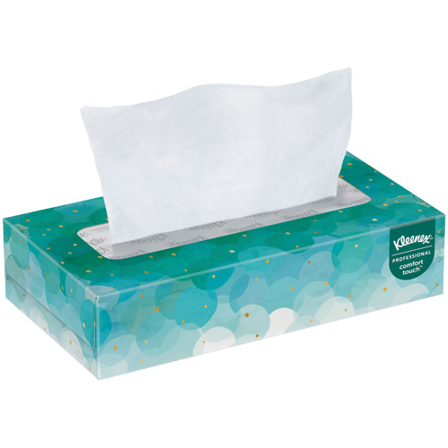 Kleenex&reg; Facial Tissue, 2 Ply, 7.8" L x 8.3" W, 100 Sheets/Box Equipex