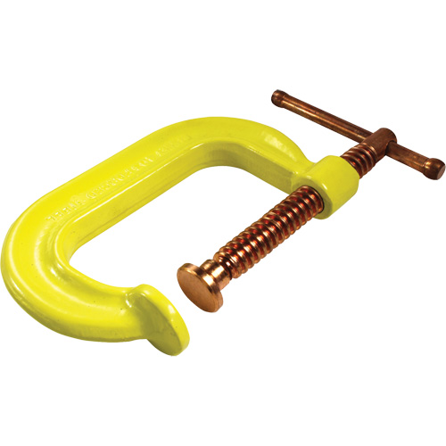 Regular-Duty Deep Throat C-Clamp, 2" (51 mm) Capacity, 2-1/8" (54 mm) Throat Depth Equipex