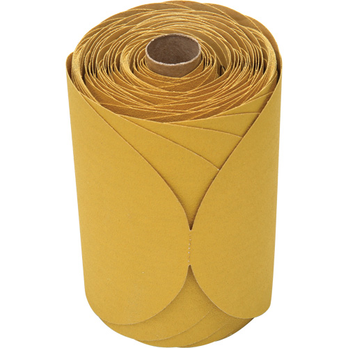 Disque dor&eacute; en rouleau Stikit, 6" dia., Grain 120, Oxyde d'aluminium Equipex