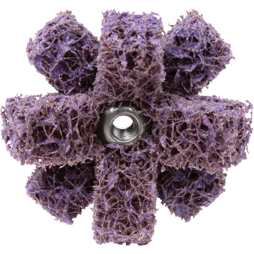 Croix de lustrage BF-XB Scotch-Brite, 1-1/2" dia., Grain Moyen, Oxyde d'aluminium Equipex