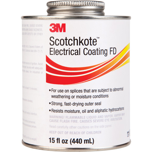 Rev&ecirc;tement &eacute;lectrique FD Scotchkote, Transparent, 15 oz, Canette Equipex