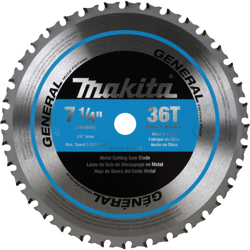 Lame de scie &agrave; pointes au CERMET, 7-1/4", 36 dents, Pour M&eacute;tal Equipex