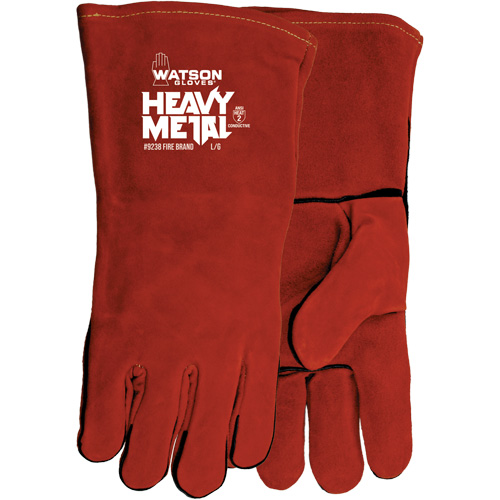Gants de soudage Fire Brand, Cuir de vache refendu, Taille Taille unique Equipex