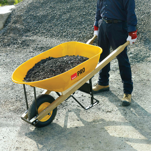 Wheelbarrow, 6 cu. ft., Steel Tray Equipex