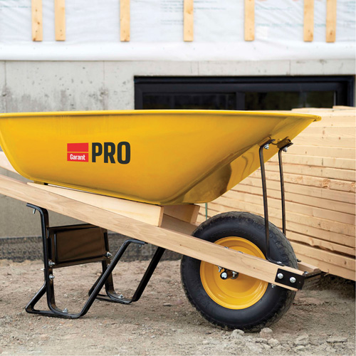 Wheelbarrow, 6 cu. ft., Steel Tray Equipex