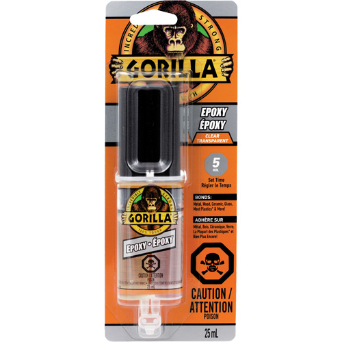 &eacute;poxyde, Deux composants, Cartouche double, 0,85 oz., Transparent Equipex