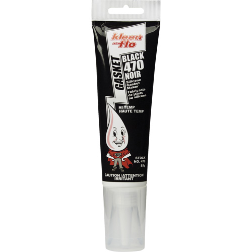 470 Silicone Gasket Maker, Tube, Black Equipex