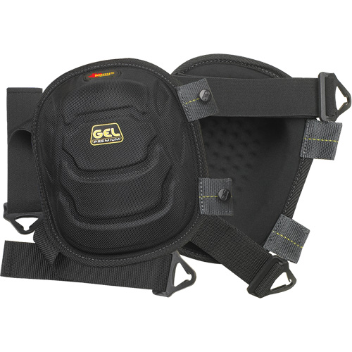 Gel-Tek Flooring Knee Pad, Buckle Style, Plastic Caps, Gel Pads Equipex