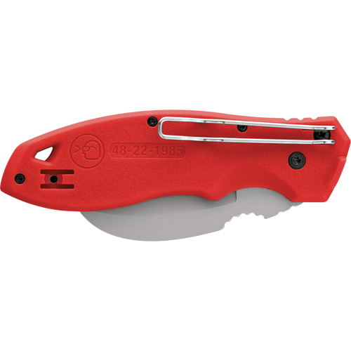 FastBack Hawk Bill Folding Knife, 2-1/4" Blade, Stainless Steel Blade, Plastic Handle Equipex