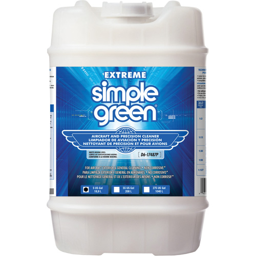 Produit nettoyant de pr&eacute;cision et pour a&eacute;ronefs Extreme Simple Green, 5 gal., Cruche Equipex