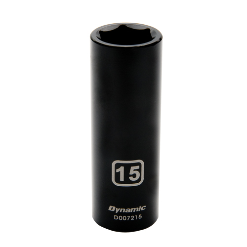 Metric Socket, Impact, 18 mm, 3/8" Drive, 6 Points, Deep Equipex