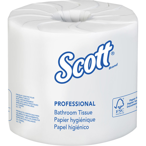 Scott&reg; Essential Toilet Paper, 2 Ply, 506 Sheets/Roll, 169' Length, White Equipex