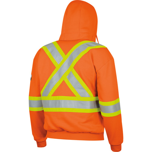 338SF Flame-Resistant Zip Style Hoodie, Men's, X-Large, High Visibility Orange, 22 cal/cm² Equipex