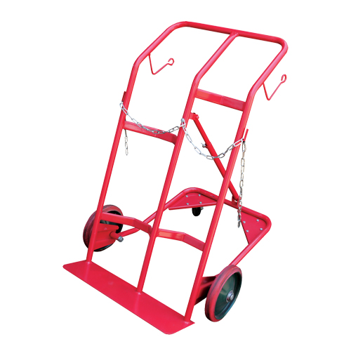 Chariot pour bouteilles, Roues Caoutchouc moul&eacute;, Base de 25-1/2"la x 7"lo, 350 lb Equipex