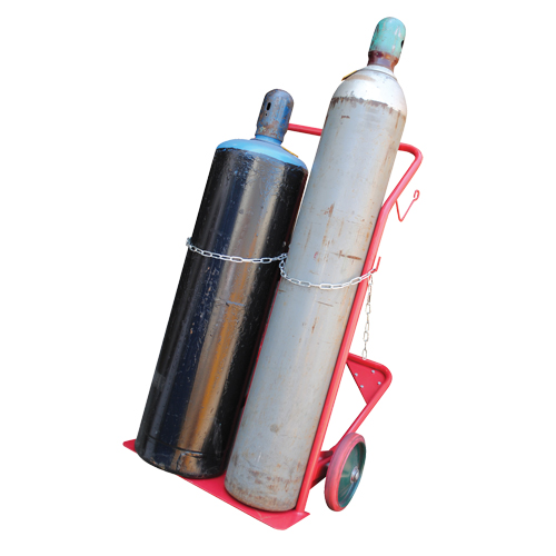 Chariot pour bouteilles, Roues Caoutchouc moul&eacute;, Base de 25-1/2"la x 7"lo, 350 lb Equipex