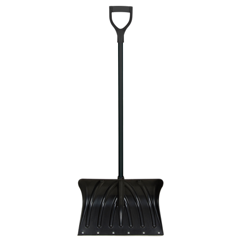Pelle &agrave; neige en poly avec bande d'usure en acier, Lame Polypropyl&egrave;ne, Largueur 19-3/4", Manche Prise en D, Bande d'usure Compris Equipex