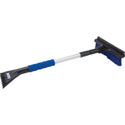 Brosse &agrave; neige t&eacute;lescopique, T&eacute;lescopique, lame Polypropyl&egrave;ne, 32-1/2" Longueur, Bleu Equipex