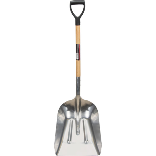 Pelle creuse, Bois, Lame Aluminium, Manche Prise en D, 24-1/2" Longueur Equipex