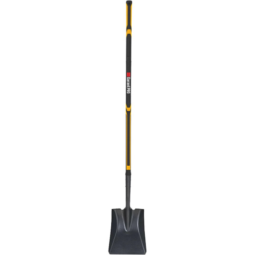 Pelle carr&eacute;e Pro, Fibre de verre, Lame Acier durci, Manche en Droit, Longueur 48" Equipex