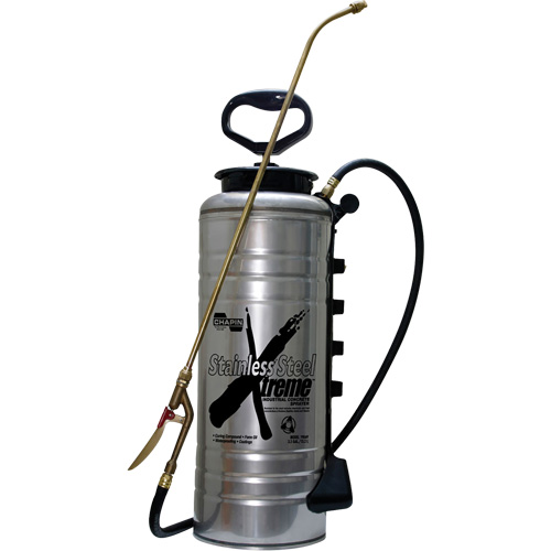 Pulv&eacute;risateur industriel Xtreme, 3,5 gal. (13,25 L), Acier inoxydable, Lance de 24" Equipex
