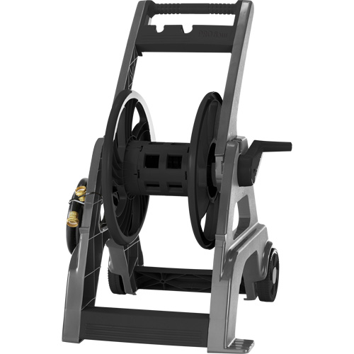 Foldable Hose Reel Cart, 175', Aluminum/Poly-Plastic Equipex
