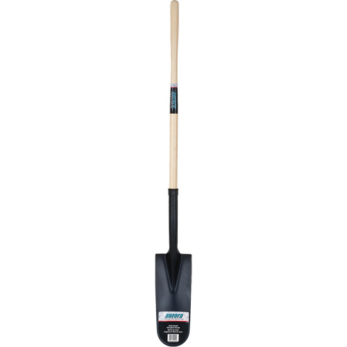 Drain Spade Shovel, Tempered Steel, 14" x 6" Blade, 46" L, Straight Handle Equipex