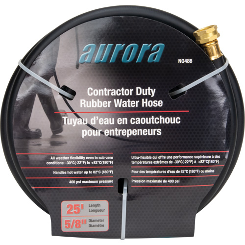 Contractor Duty Rubber Hose, Rubber, 5/8" dia. x 25' Equipex
