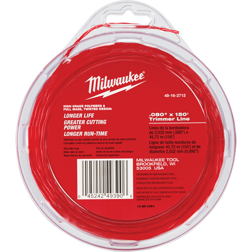 Fil de taille-bordures de 0,08" x 150' Equipex