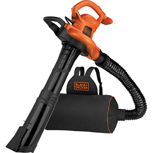 3-in-1 VacPack Leaf Blower/Vacuum/Mulcher, 250 MPH Output, Electric Equipex