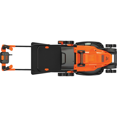Lawn Mower with Comfort Grip Handle, Push Walk-Behind, Electric, 17" Cutting Width Equipex