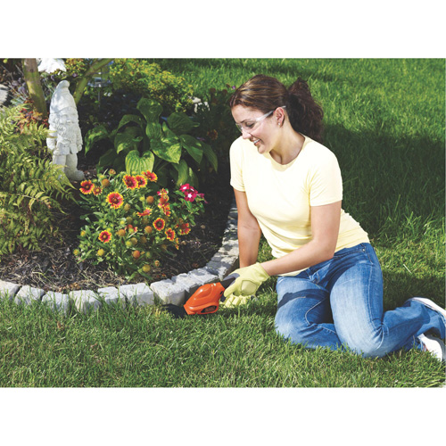Cisailles de jardin/cisailles &agrave; haie 2-en-1, &agrave; pile, 3,6 V, Largeur de la coupe 4"/6" Equipex